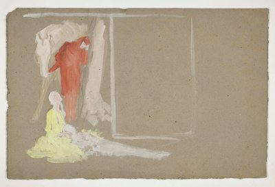Grupa figur - (niezidentyfikowana ilustracja) autorstwa Edwin Austin Abbey