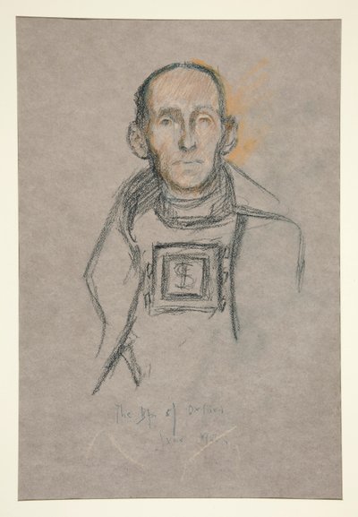 Głowa i ramiona, portret koronacyjny Edwarda VII autorstwa Edwin Austin Abbey