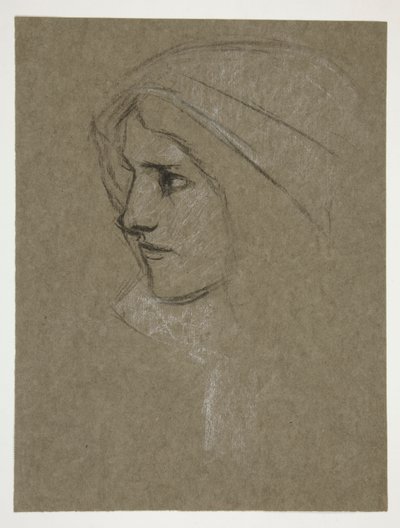 Szef Cordelii, od króla Leara autorstwa Edwin Austin Abbey