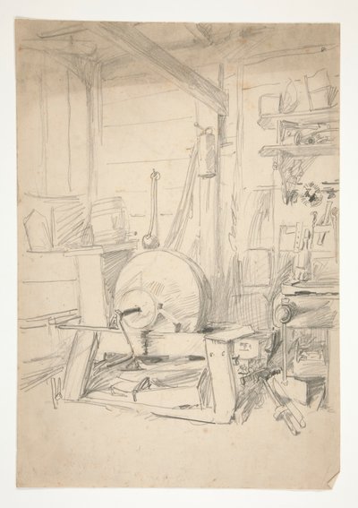 Studium wewnętrzne autorstwa Edwin Austin Abbey