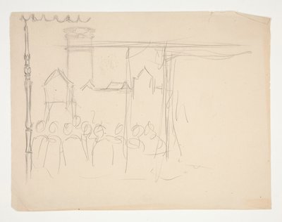 Izabela i książę (badanie dla 0,1108), z Miarka za miarkę autorstwa Edwin Austin Abbey