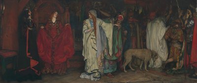 Król Lear, Akt I, Scena I, 1898. autorstwa Edwin Austin Abbey