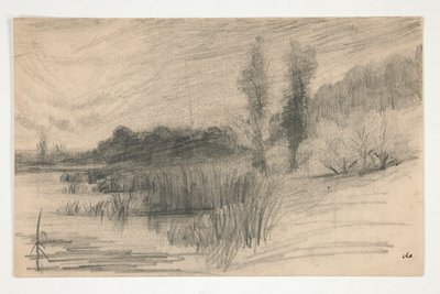 Krajobraz nad wodą autorstwa Edwin Austin Abbey