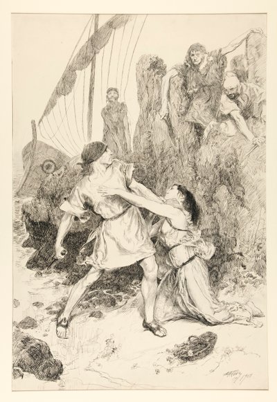 Lwi: autorstwa Edwin Austin Abbey