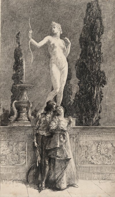 Lorenzo i Jessica: autorstwa Edwin Austin Abbey