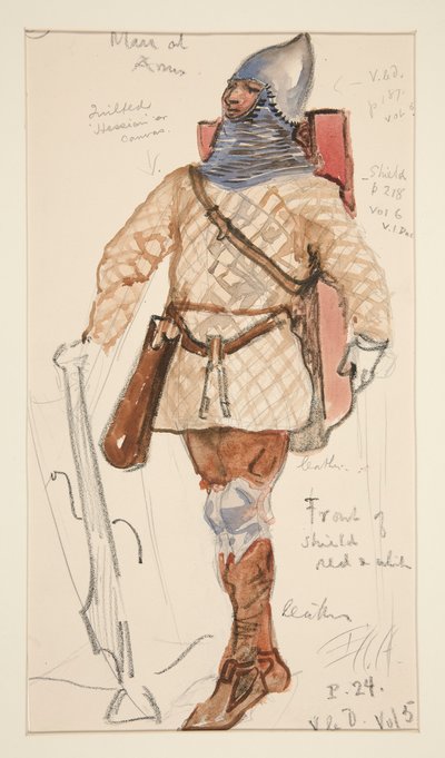 Man of Arms, szkic kostiumu dla Henry