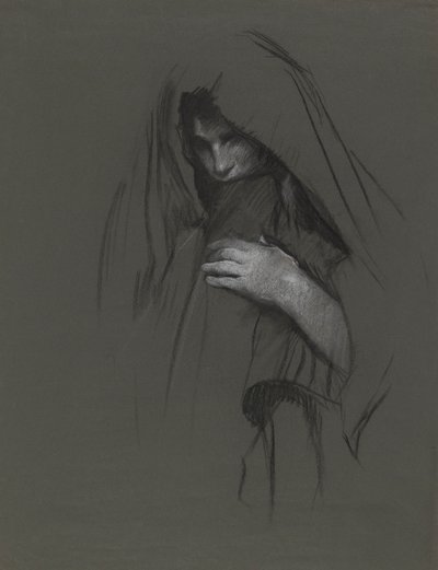 Maria, żona Kleofasa, studium dla Trzech Marii autorstwa Edwin Austin Abbey