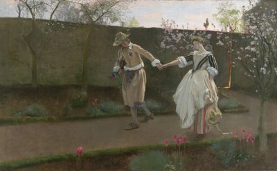 Poranek pierwszomajowy, 1890-94 autorstwa Edwin Austin Abbey