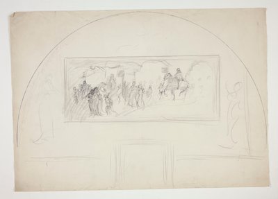 Zaplanuj instalację jednego z murali The Quest of the Holy Graal w Bibliotece Publicznej w Bostonie autorstwa Edwin Austin Abbey