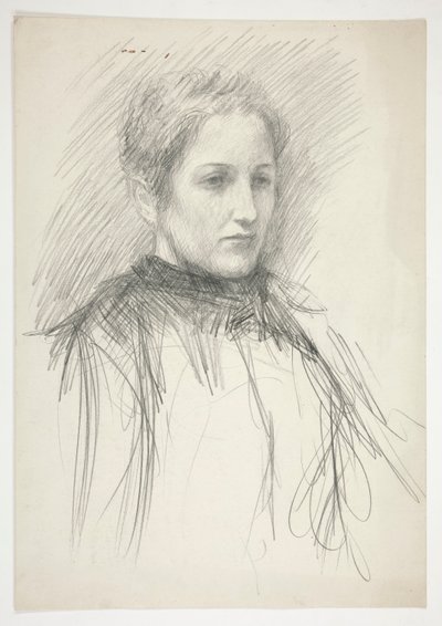 Portret młodej pani Abbey (?) autorstwa Edwin Austin Abbey