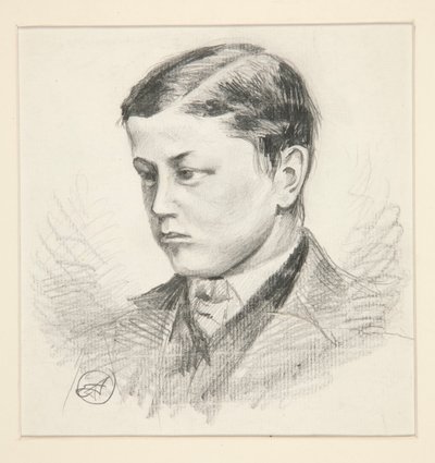 Portret niezidentyfikowanego młodego chłopca autorstwa Edwin Austin Abbey