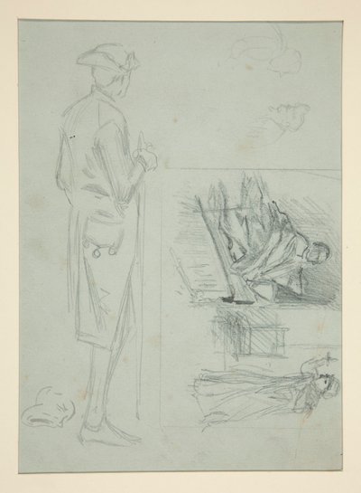 Arkusz szkiców autorstwa Edwin Austin Abbey