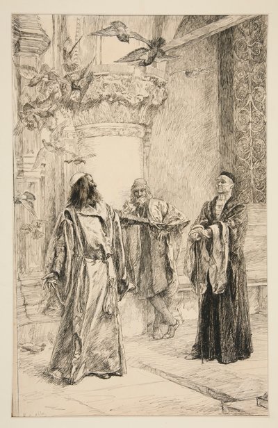 Nieśmiały: autorstwa Edwin Austin Abbey