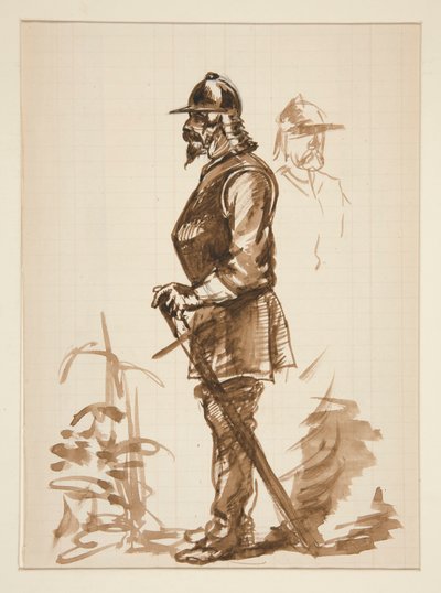 Szkic do autorstwa Edwin Austin Abbey