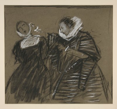 Szkic do poskromienia złośnicy (?) autorstwa Edwin Austin Abbey