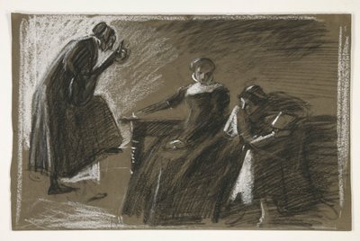 Szkic do niezidentyfikowanej sztuki Szekspira autorstwa Edwin Austin Abbey