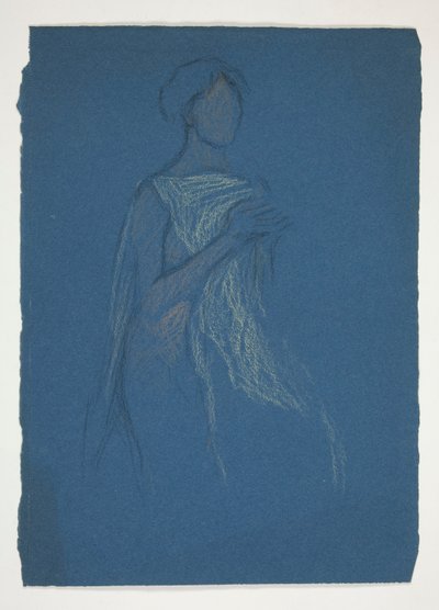 Szkic kobiety - studium kostiumu do spektaklu? autorstwa Edwin Austin Abbey