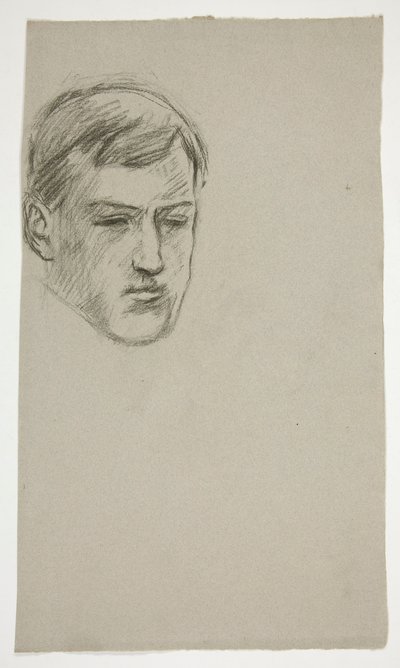 Szkic młodego mężczyzny (niezidentyfikowany opiekun) autorstwa Edwin Austin Abbey