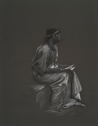 Uczyć się na autorstwa Edwin Austin Abbey