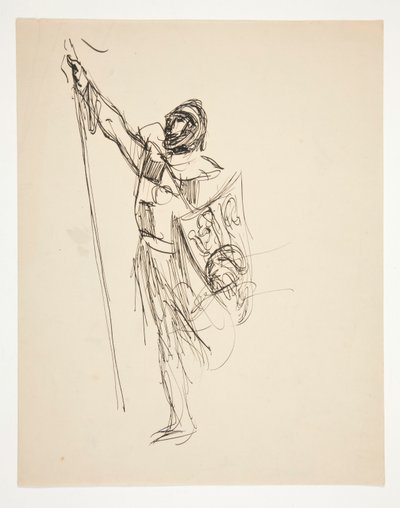 Study for Crusaders Sighting Jerusalem (obraz olejny) autorstwa Edwin Austin Abbey