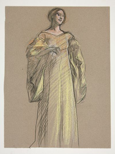 Studia dla Fiametty autorstwa Edwin Austin Abbey