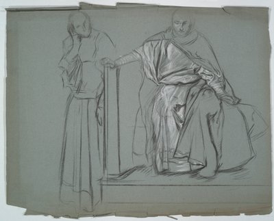 Studia dla króla i opiekunów w Hamlecie autorstwa Edwin Austin Abbey