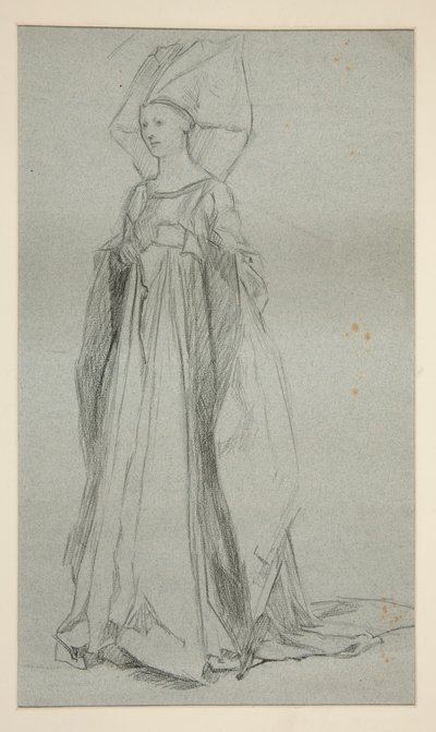 Studium dla Lady Anne, dla króla Ryszarda III (?) autorstwa Edwin Austin Abbey