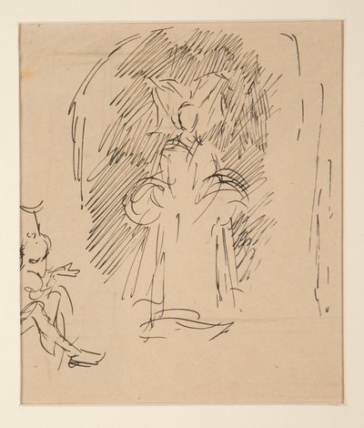 Studium dla Kapłana i Wielkiej Pani (akwarela) autorstwa Edwin Austin Abbey