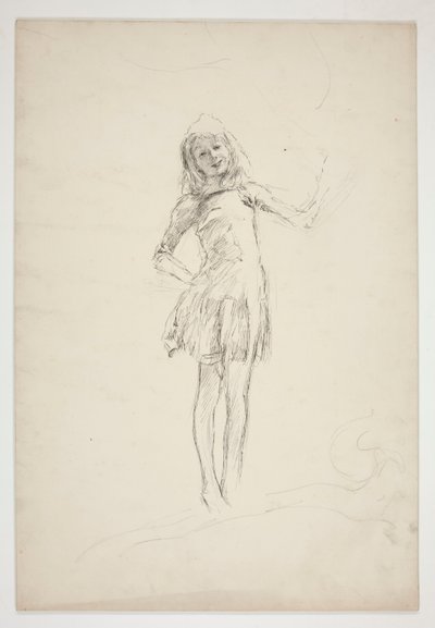 Studium dla Pucka, z Nocy letniej autorstwa Edwin Austin Abbey