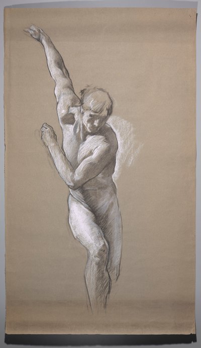 Study for Science Odkrywanie skarbów ziemi. autorstwa Edwin Austin Abbey