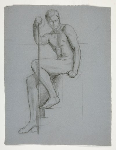 Study for The Spirit of Vulcan, Genius of the Workers in Iron and Steel, capitol rotunda, Harrisburg, Pensylwania autorstwa Edwin Austin Abbey