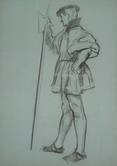 Studium do procesu królowej Katarzyny autorstwa Edwin Austin Abbey