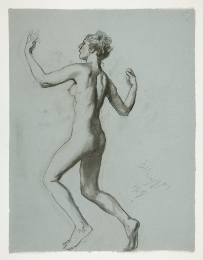 Studium dla liczby 10 rano w autorstwa Edwin Austin Abbey