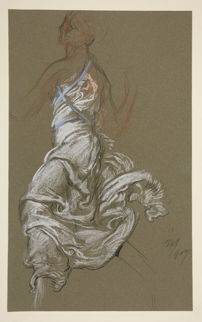 Studium dla liczby 10 rano w autorstwa Edwin Austin Abbey