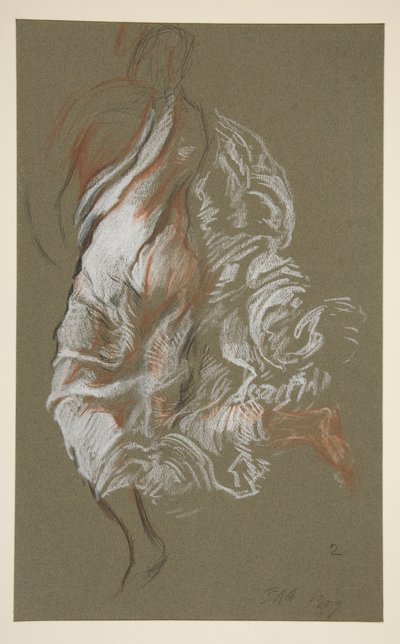 Studium dla figury 14.00 w autorstwa Edwin Austin Abbey