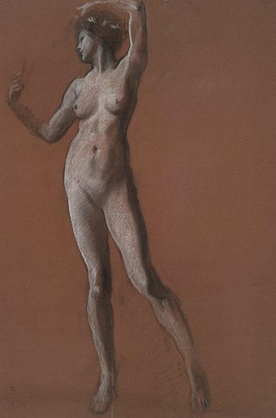 Studium dla figury 15:00 dla autorstwa Edwin Austin Abbey