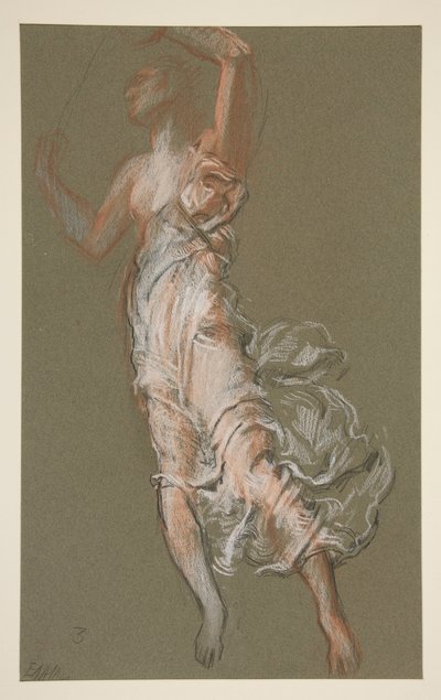 Studium dla figury 15:00 w autorstwa Edwin Austin Abbey