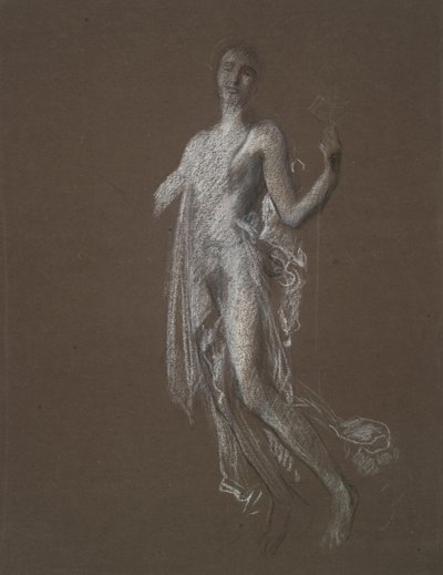 Studium dla liczby 5 rano (?) w autorstwa Edwin Austin Abbey