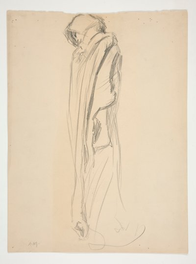 Studium dla figury 21:00 autorstwa Edwin Austin Abbey