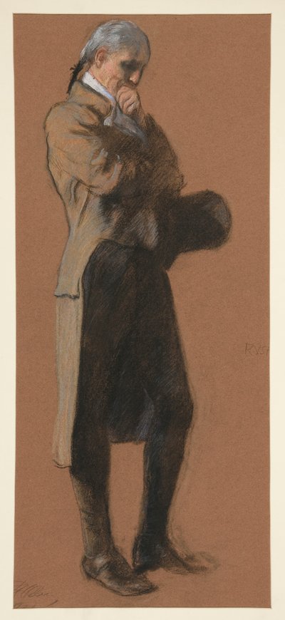 Studium dla postaci dr Benjamina Rusha, w autorstwa Edwin Austin Abbey
