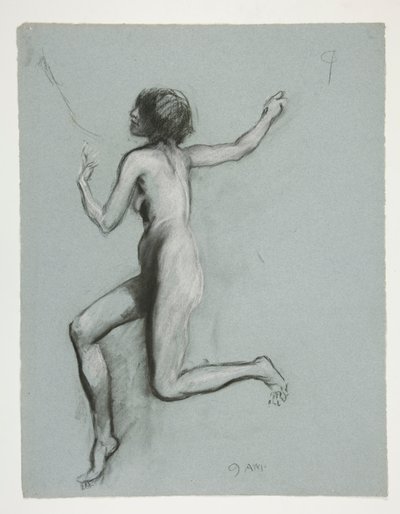 Studium dla liczby 9 rano w autorstwa Edwin Austin Abbey