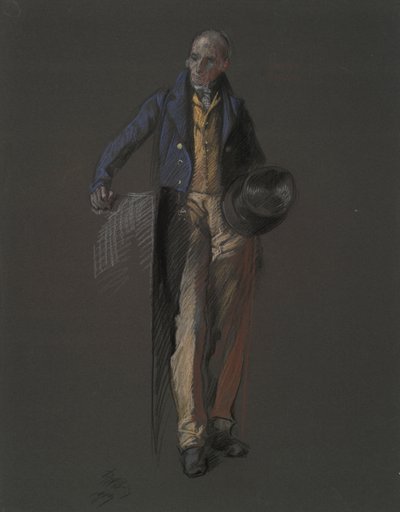 Studium do postaci Stephana Girarda, w autorstwa Edwin Austin Abbey