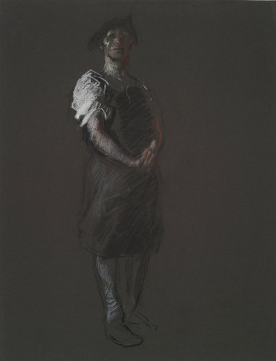 Studium postaci robotnika, w autorstwa Edwin Austin Abbey