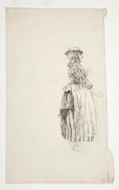 Studium kobiety ze wsi autorstwa Edwin Austin Abbey