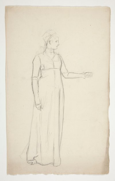 Studium kobiety autorstwa Edwin Austin Abbey