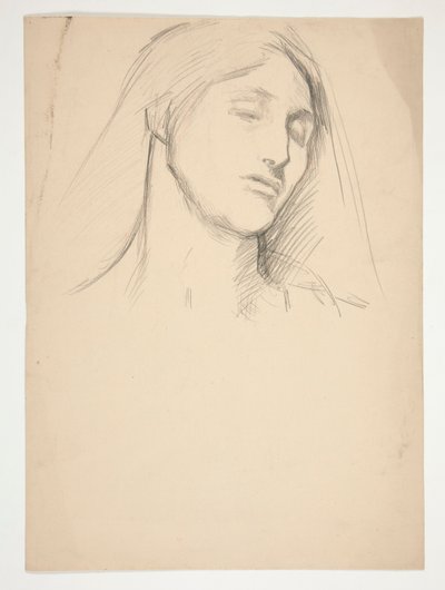 Studium kobiety autorstwa Edwin Austin Abbey