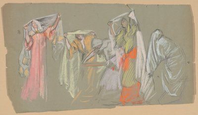 Studium cnót w niewoli, na przykład autorstwa Edwin Austin Abbey