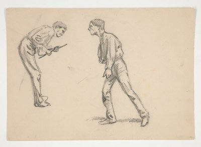 Studium dwóch mężczyzn autorstwa Edwin Austin Abbey