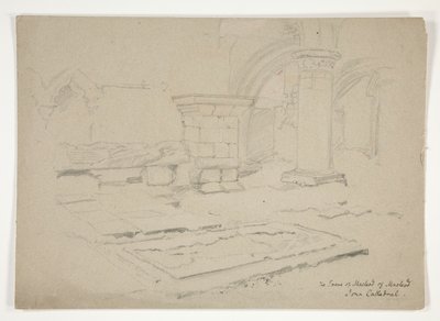 Grób MacLeoda z MacLeod: Katedra Iona autorstwa Edwin Austin Abbey