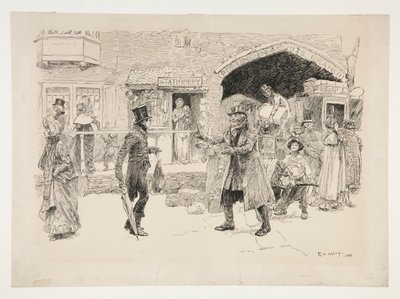 Powrót tubylców autorstwa Edwin Austin Abbey